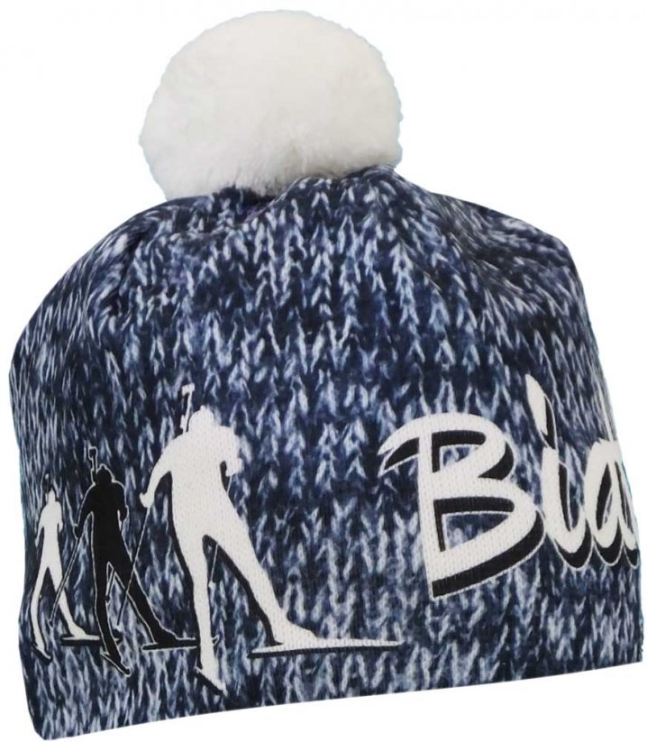 Biatlonová čepice zimní PINGU BOBY KNIT BIA - Velikost: JUN, Materiál: Svetrovina, Barva - Boby Knit BIA: Bílá