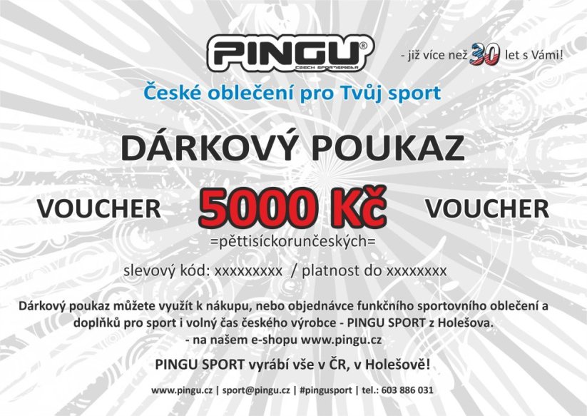 Dárkový pokaz / Voucher 5000