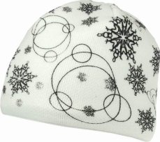 Čepice PINGU pletená s potiskem -SNOW