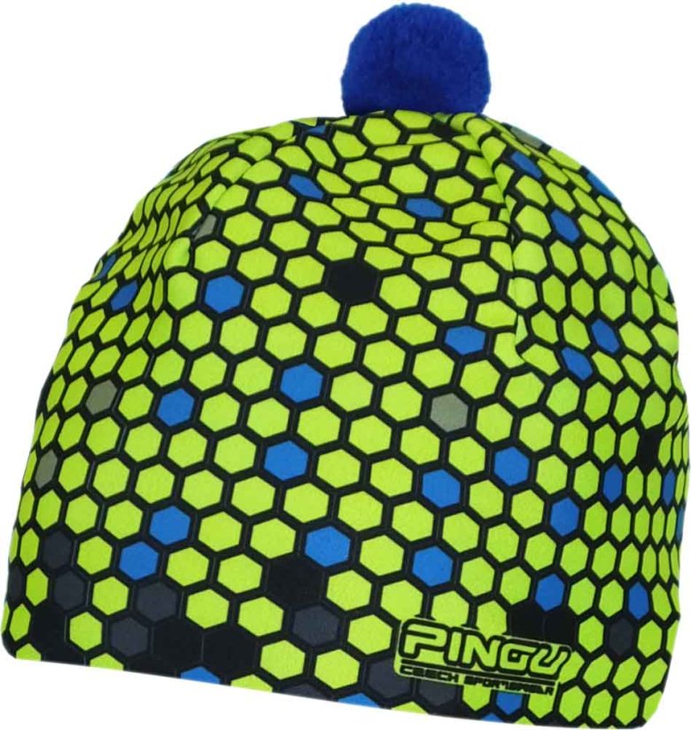 PINGU-Čepice -BOBY - Velikost: L-XL, VZOR: 55B FLUO, Materiál: Polyester Thermo