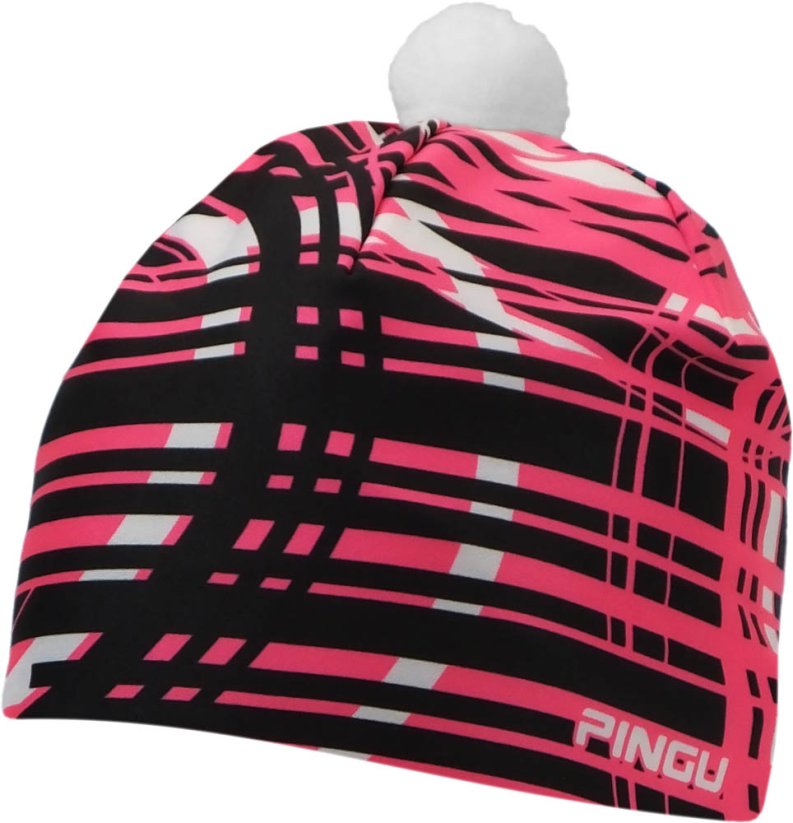 PINGU-Čepice -BOBY-UL - Velikost: L-XL, VZOR: 17 PINK FLUO, Materiál: Polyester Thermo