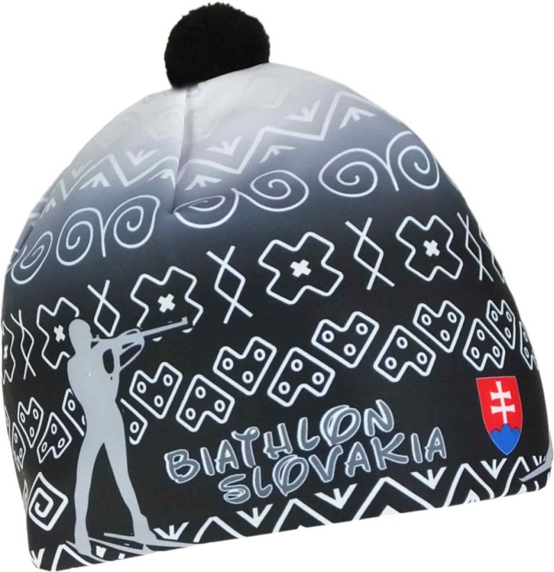 Čepice biatlon zimní s bambulí PINGU - BOBY Biatlon Slovensko